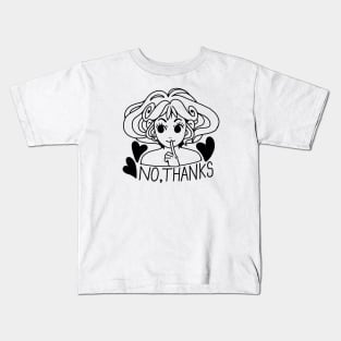 Cute Design „No, Thanks“ | Kawaii Handmade Illustration | By Atelier Serakara Kids T-Shirt